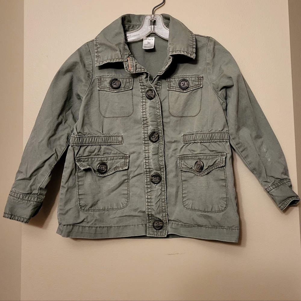 Carter's army green cotton jacket